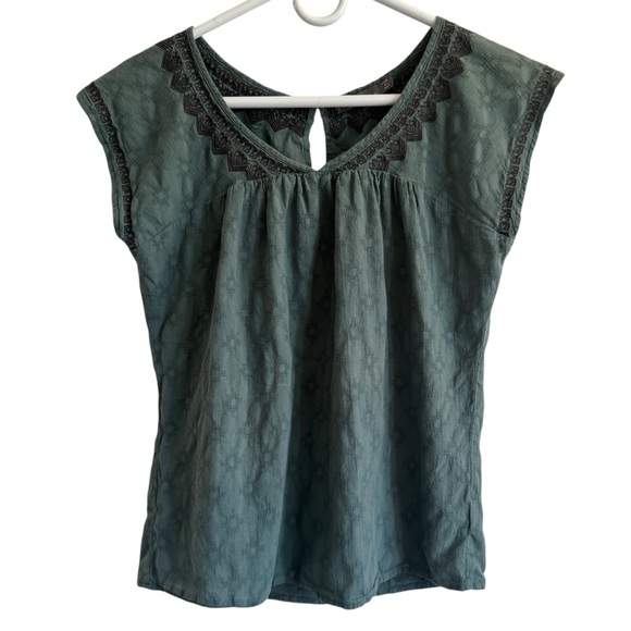 prAna Blossom Top, Starling Green, Size S - Picture 2 of 6